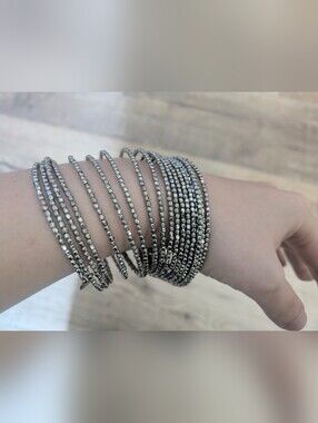 Slinky Silver Wrap Bracelet - Women Jewelry